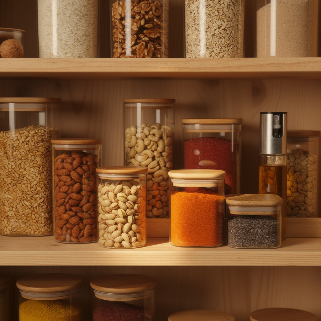 Round Jar (40 oz unit) Bamboo Lid