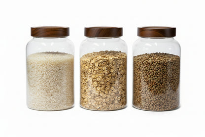 Bundle of 3 Acacia Screw-Top Canisters (120 oz)