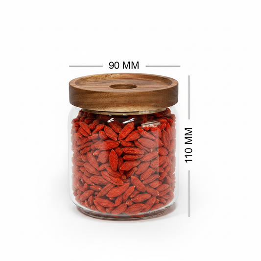 Round Jar (15 oz unit) Vianna Acacia Lid