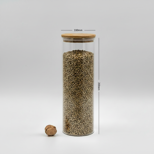 Round Jar (77 oz unit) Bamboo Lid