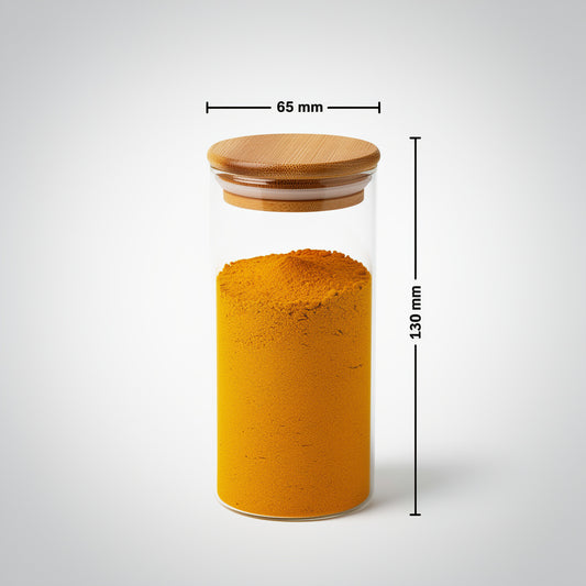 Round Jar (12 oz unit) Bamboo Lid