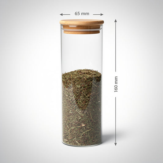 Round Jar (15 oz unit) Bamboo Lid