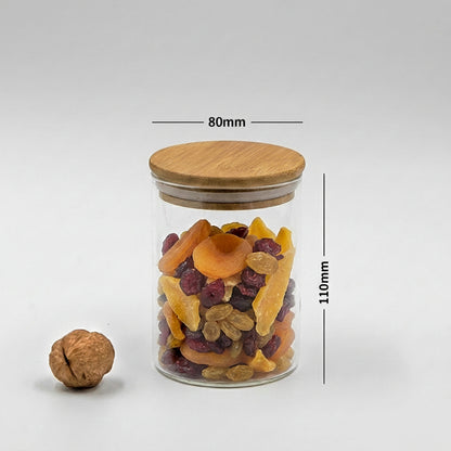 Round Jar (17 oz unit) Bamboo Lid