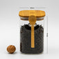 Square Pantry Jar (34 oz unit ) Bamboo lid