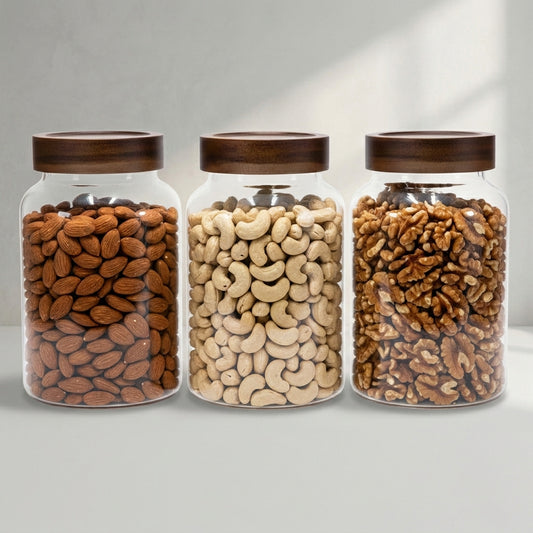Bundle of 3 Acacia Screw-Top Canisters (90 oz)