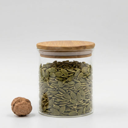 Round Jar (27 oz unit) Bamboo Lid