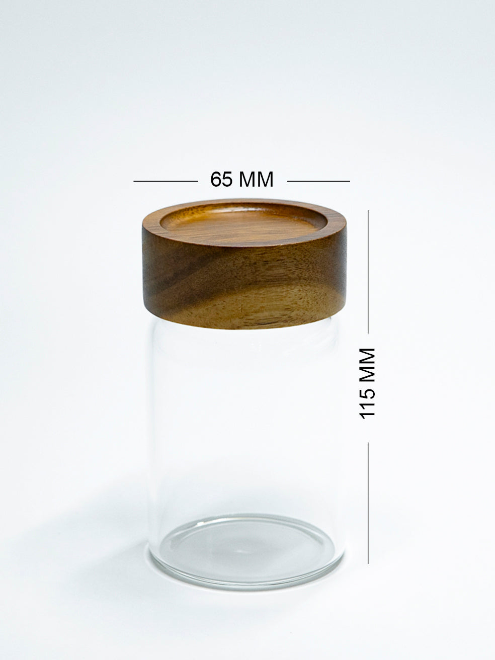 Units of PREMIUM Acacia Lid Jars (3.3 oz, 5.5 oz, 7.5 oz, 9.5 oz), Secure Lid Spice Jars, Acacia Screw Cap Jars