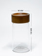 Units of PREMIUM Acacia Lid Jars (3.3 oz, 5.5 oz, 7.5 oz, 9.5 oz), Secure Lid Spice Jars, Acacia Screw Cap Jars