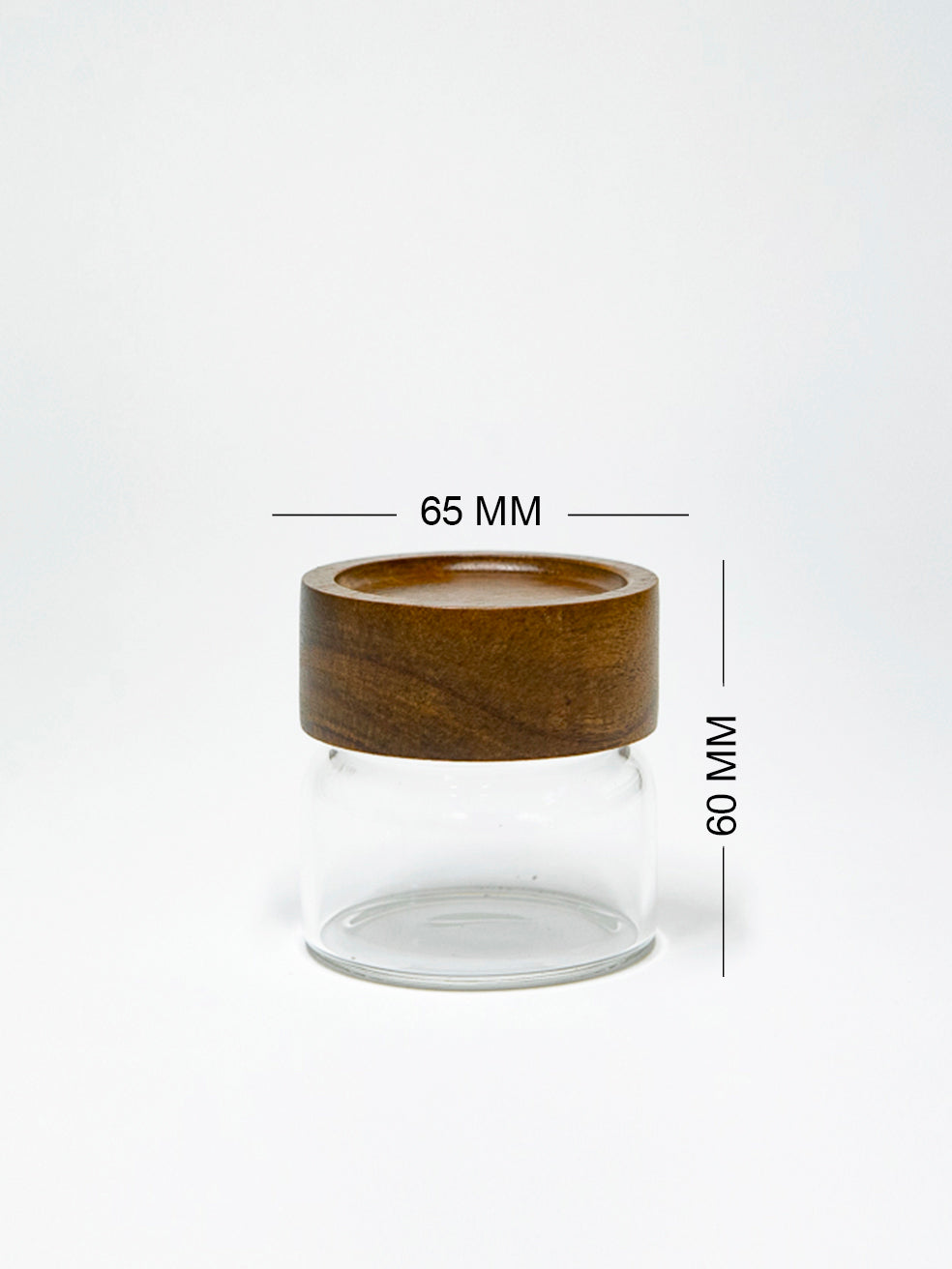Units of PREMIUM Acacia Lid Jars (3.3 oz, 5.5 oz, 7.5 oz, 9.5 oz), Secure Lid Spice Jars, Acacia Screw Cap Jars