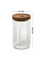 Units of Vianna Acacia Lid Spice Jars 3.5" Wide (90mm), (8.5 oz, 15 oz, 25 oz, 32 oz) Spice Containers, Acacia Lid Jars