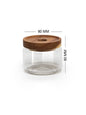 Units of Vianna Acacia Lid Spice Jars 3.5" Wide (90mm), (8.5 oz, 15 oz, 25 oz, 32 oz) Spice Containers, Acacia Lid Jars