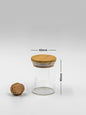 Units of Round Bamboo Spice Jars (2.5" Wide), Jars for Spices (8.5 oz, 10 oz, 12 oz, 15 oz), Airtight Containers