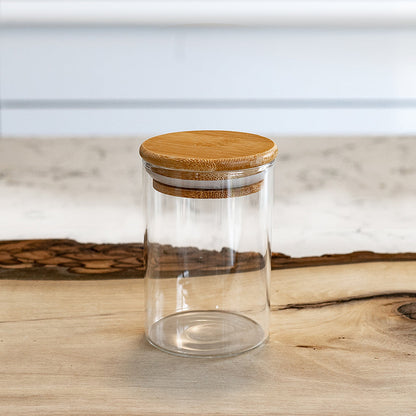 Round Jar (8.5 oz unit) Bamboo Lid