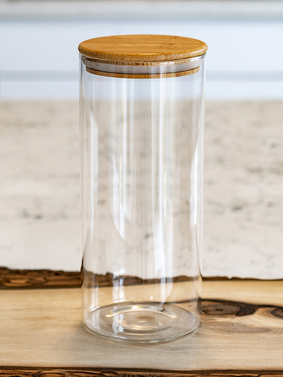 Units of Round Bamboo Lid Jars (17 oz, 27 oz, 32 oz), Airtight Container, Food Storage Container,