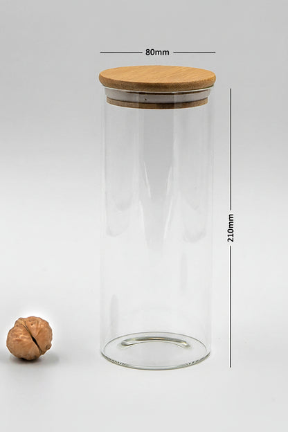 Round Jar (50 oz unit) Bamboo Lid