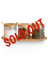 Rosy Spice jar Set, 12 oz Spice Jars with Bamboo Lids, Spice Jars
