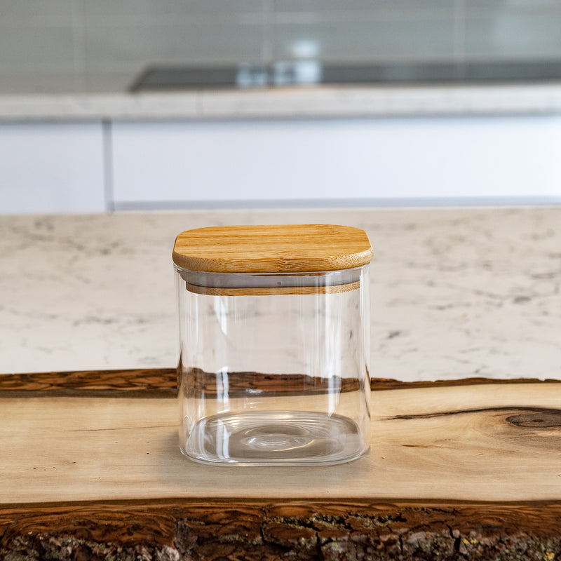 Glass Jars (6oz) With Bamboo Lid - Drinkware - Toronto, Ontario