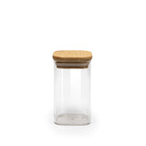 Square Bamboo Lid Jars 2.5" wide (6, 7.5, 11, 13.5, 16 oz), Food Containers, Jars for Spices