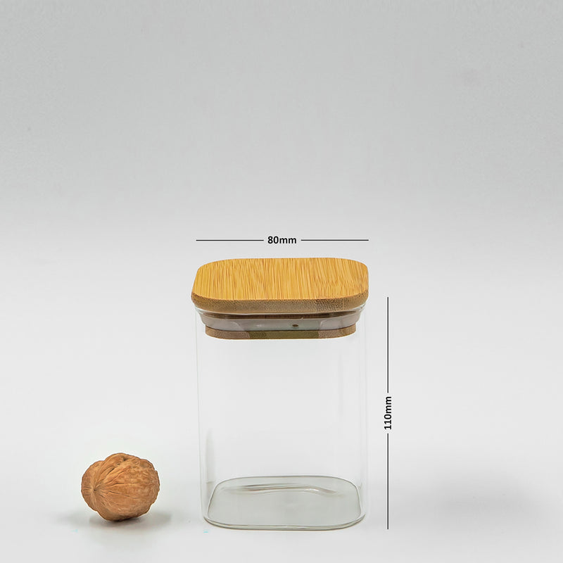 Glass Jars (6oz) With Bamboo Lid - Drinkware - Toronto, Ontario